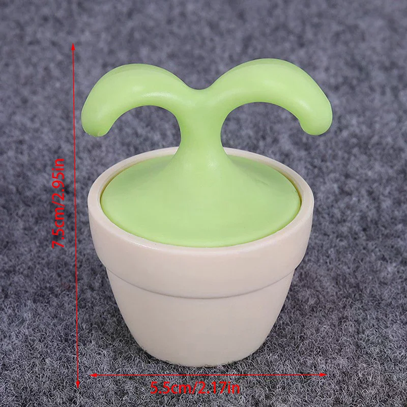 Cervical Lymphatic Ice Massager Cute Potted Plant Roller Ball Eye Soothing Magic Tool Desk Decoration Handheld Relaxing Massager