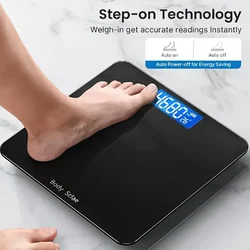 1pc Ultra Slim Digital Bathroom Scale - Accurate Body Weight Scale For Gym Yoga Studio And Home-Large Backlit Display