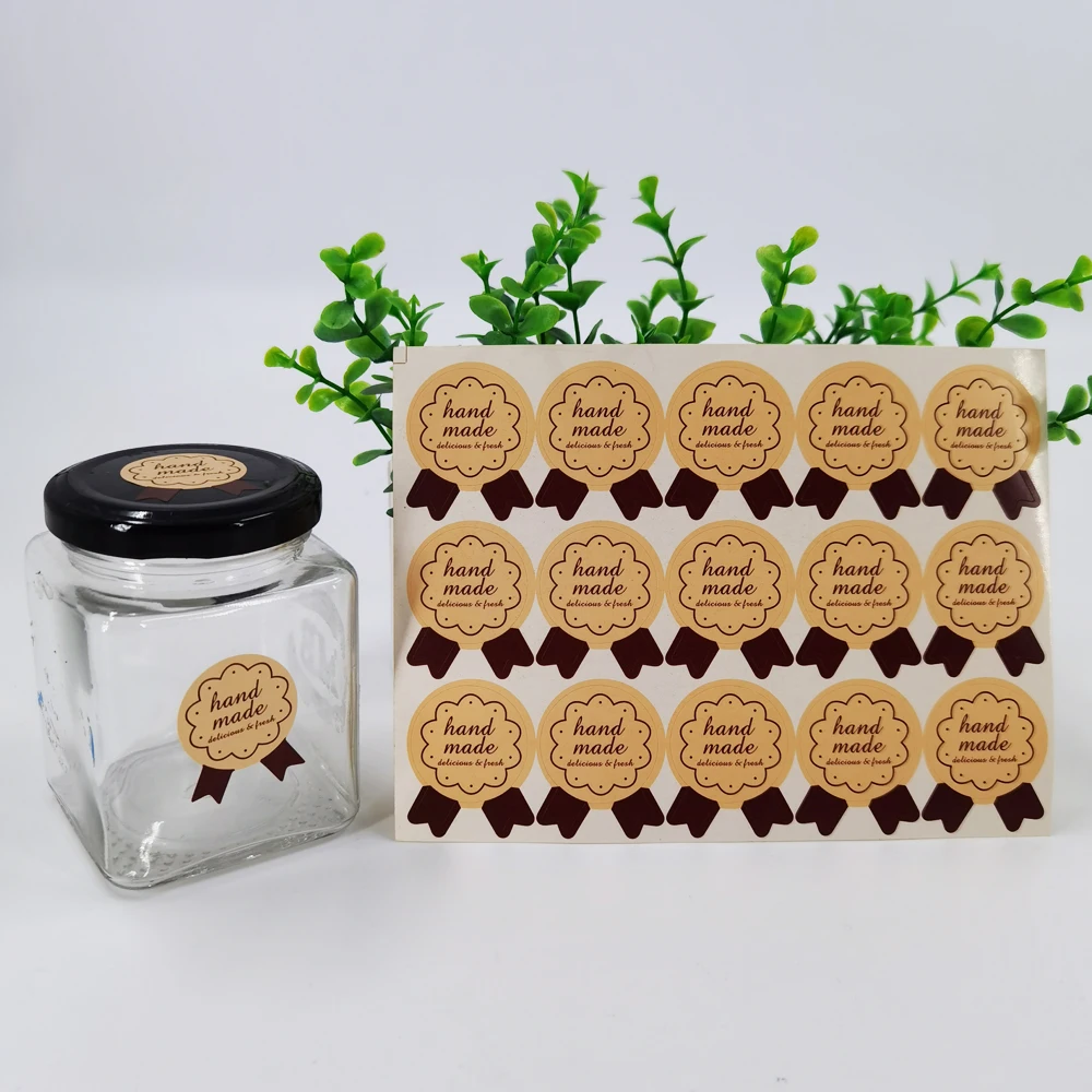 100pcs 35x35mm Free Shipping Custom Design Full Color Coated Paper Label Customized Shape Heteromorphosis Self-adhesive Stickers