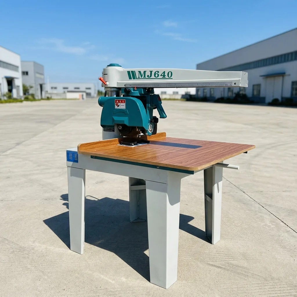 

High Efficiency Radial Arm Cross-Cutting Saw Wood Saw Machines Cutting Wood