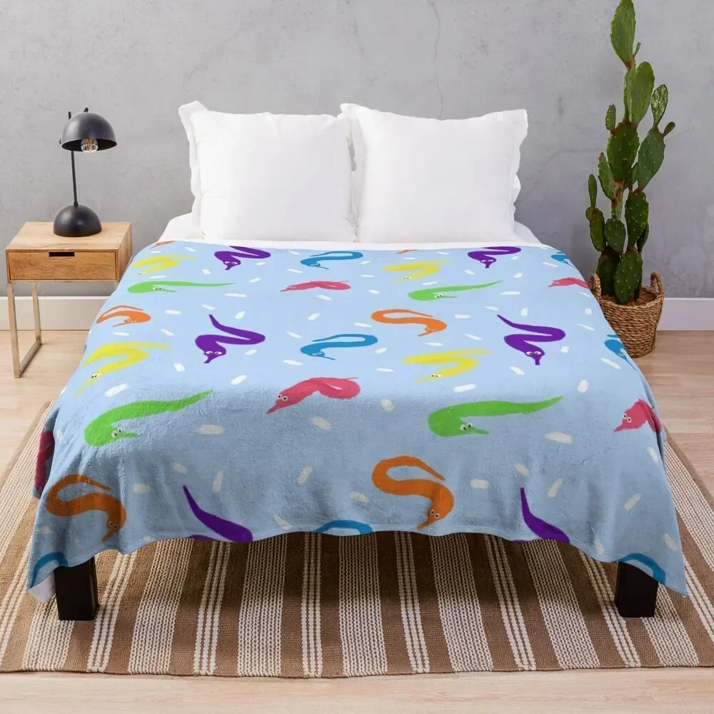 

Worm on a String Babey! Throw Blanket Stylish Decor Blanket Gift for Friends Roommate