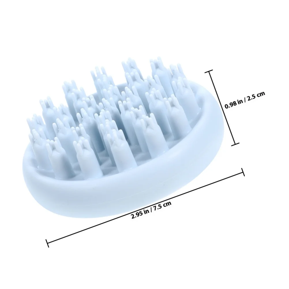 2Pcs Hair Scalp Massager Brush Silicone Shampoo Scrubber for Oil Dirt Removal Exfoliating Scalp Care Tool Comfortable Grip