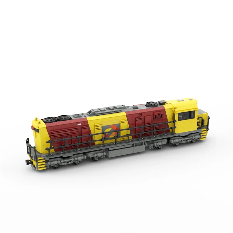 MOC-139952 City Queensland Railway 2300 Diesel Electric Train Building Block Assembly Model Brick Children's Toy Gifts