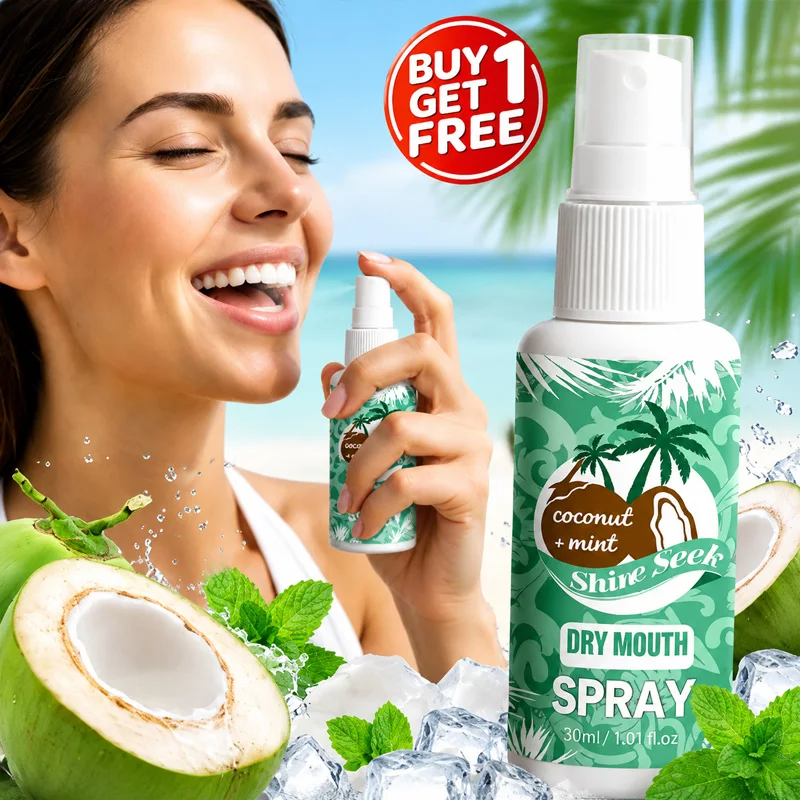 2Pcs Concentrated Green Coconut Oil Mint Oral Spray, Long-Lasting |   Sugar-Free |   Menthol |   Oral Spray. Coconut Oil Deeply Cleanses the Mouth, Freshens Breath, and Instantly Brings a Refreshing Coconut Scent. It Leaves a Good Impression on Others during Social Interactions, Making It an Ideal Choice for Instantly Freshening Breath Anytime, Anywhere.