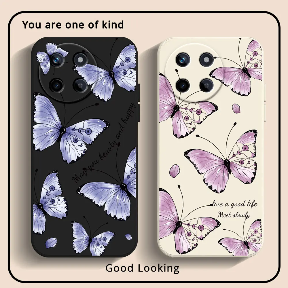 Butterfly Girl New Case For Realme 11 4G 5G 8i 11X Realme 12 11 10 Pro Plus+ 5G 7 8 11 12 Pro Shockproof Soft TPU Silicone Cover