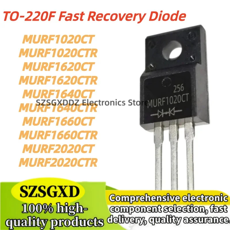 10pcs MURF1620CTR MURF1020CT MURF2020CT MURF1660CTR MURF1640CTR MURF1020CTR MURF1620CT MURF1660CT MURF2020CTR MURF1640CT TO-220F