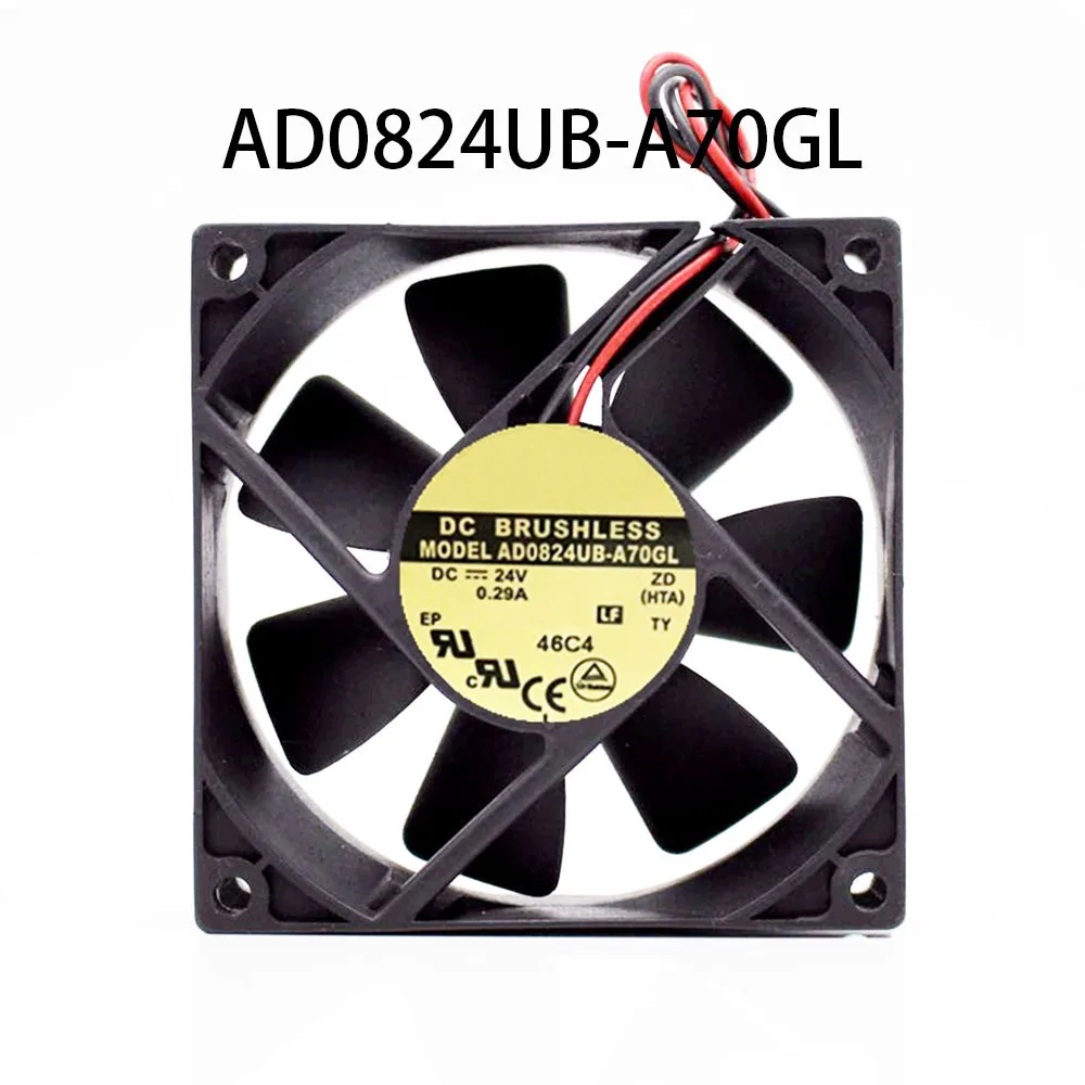 Power supply radiator AD0824UB-A70GL 24VDC 0.29A 80*80*25mm High-Airflow Server Fully Teste
