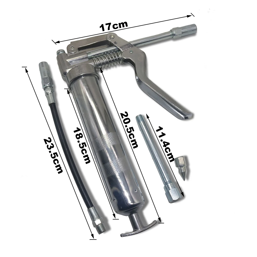 Manual Pistol Grip Grease Gun Set High-pressure Pumping Grease Gun Flexible Greasing Injection Heavy Duty Maintenance Tools