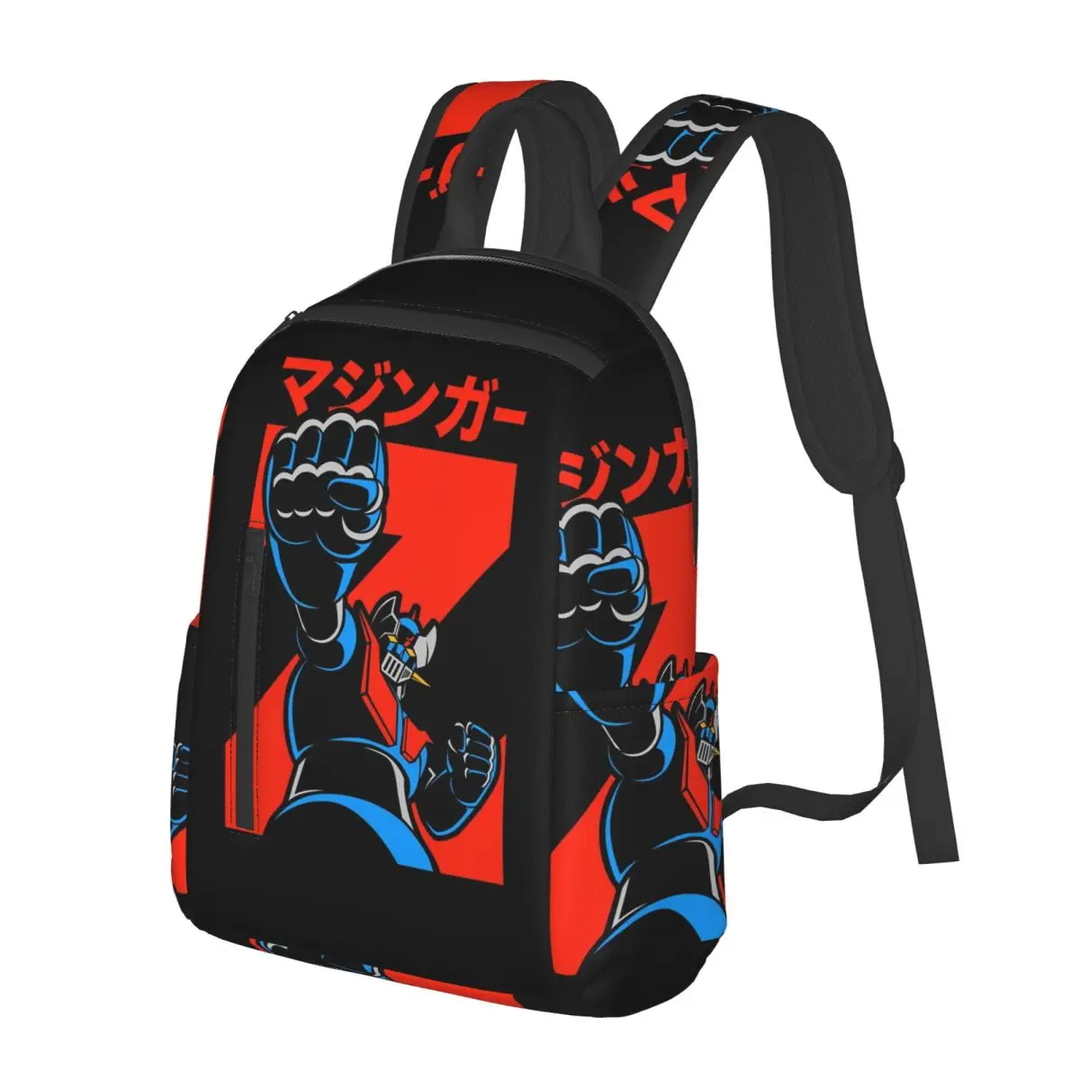 

Mazinger Z Goldorak Actarus Grendizer Mask Backpack School Bag Hiking Travel Daypack for Boys Girls Bookbag Shoulder Bags