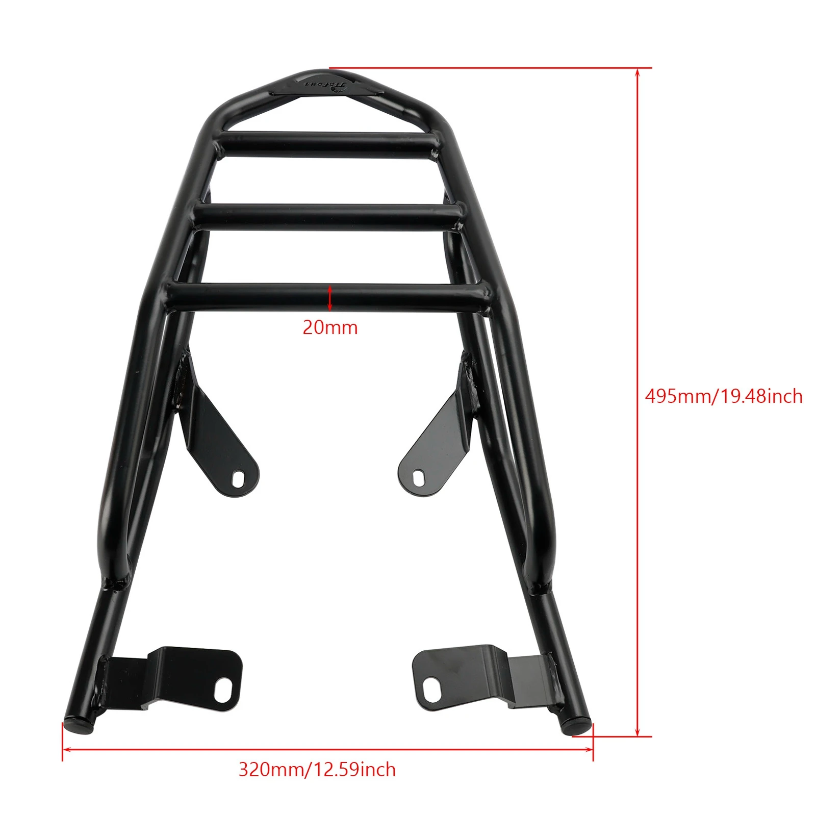 Black Rear Luggage Rack Carrier for Yamaha XSR 700 XSR700 2017-2023 22 21 20 19