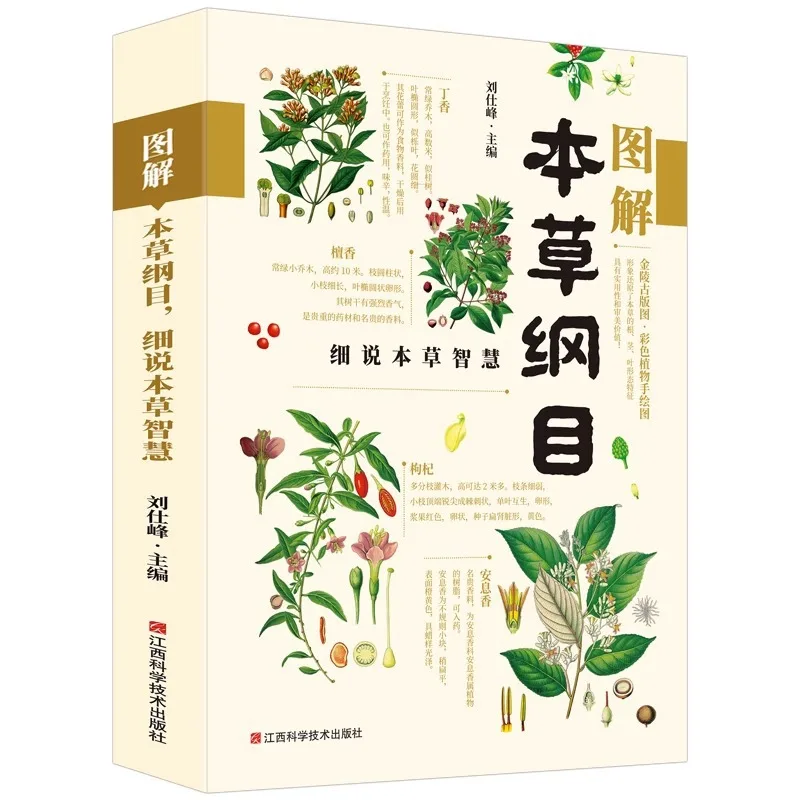 

Compendium of Materia Medica Li Shizhen Full Color Diagram Compendium of Materia Medica Detailed Description of Materia Medica W