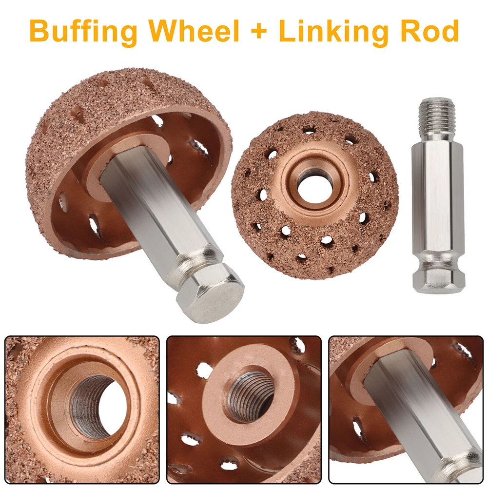 

38mm Tire Buffer Wheel 70 Tire Buffer Tire Repair Grinding Head Coarse Grit Buffing Wheel With Linking Rod