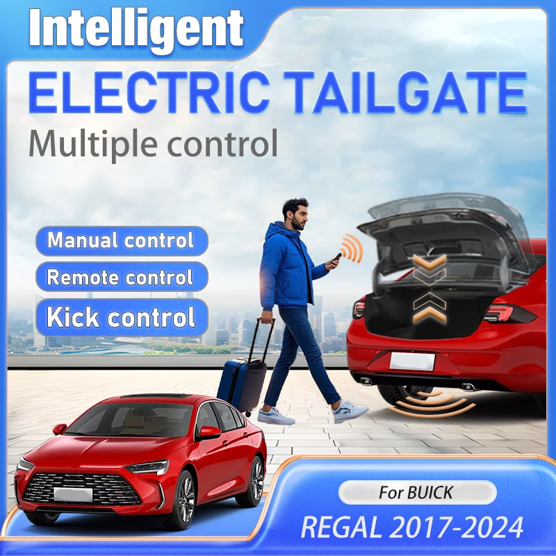 Accesorios para autos Car Novelty: Motor eléctrico inteligente para la apertura del maletero con sensor de pie, kit de energía para BUICK REGAL 2017 a 2024