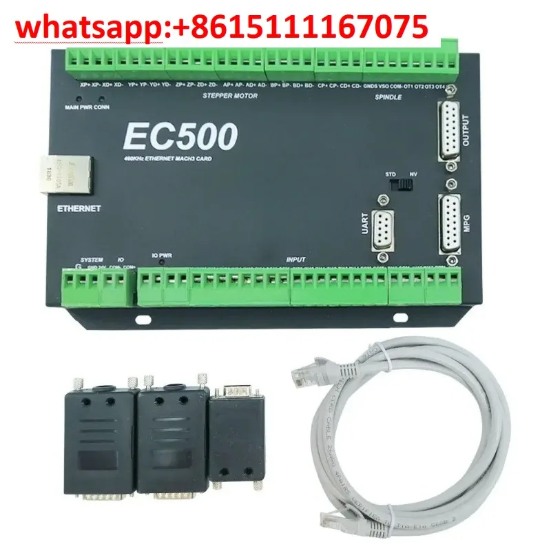 EC500 Mach3 Ethernet Motion Controller 3/4/5/6 Axis CNC Engraving Machine Controller Support MPG Handwheel