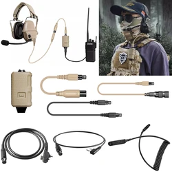 V20 tactical communication headset single channel PTT with PRC148 152 AMP