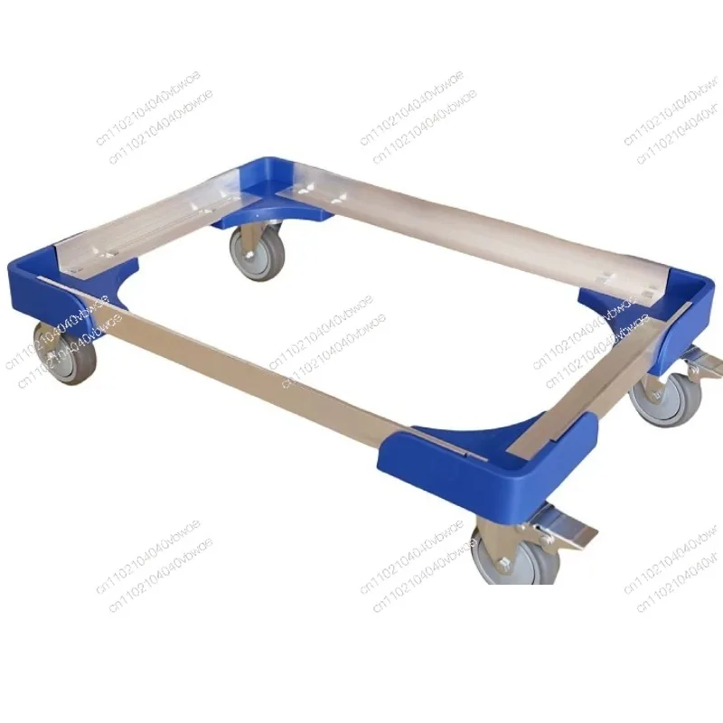 Aluminum Alloy Trolley Logistics Turnover Truck Flat Trolley Four-wheel Trailer Loader Push Truck