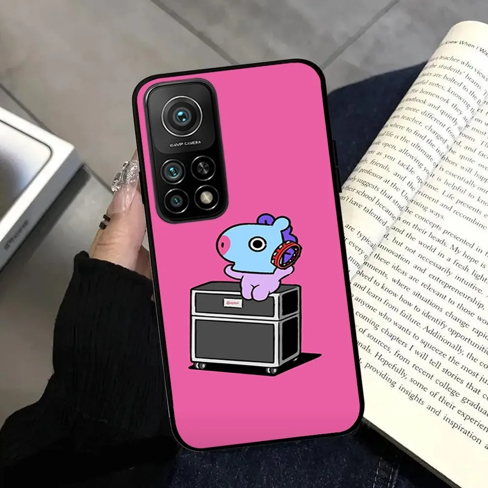 BEAST KINGDOM Mang B-BT21  Phone Case  For Samsungs S24 23 22 21 Note 20 10 9 8 Ultra Plus FE Lite Black Silicone Soft Case