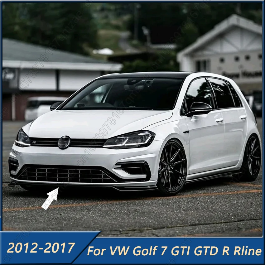 

Car Front Bumper Splitter Lip For Volkswagen VW Golf 7 MK7 GTI GTD R R-line 2012-2017 Diffuser Body Kit Spoiler Guard Cover
