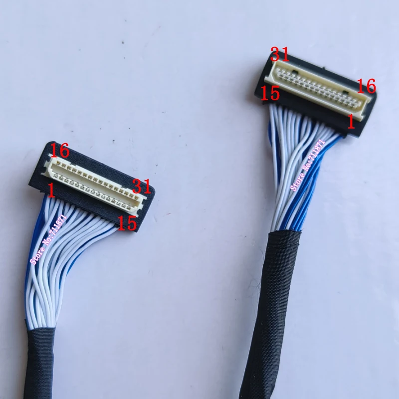 1.0 Pitch 31P 31Pin Male to Female DF9 Extension Cord Cable 31 Pin DF9-31S-1V DF9 31P Male Female Extend Lengthen Line Wire Cord