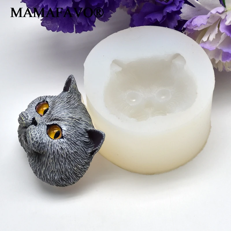 Silicone Mold Short-haired Cat Shaped Handmade Chocolate Soap Mold Fondant Cake Decoration Tool DIY Biscuit Mold Food Safe F032 - view 4