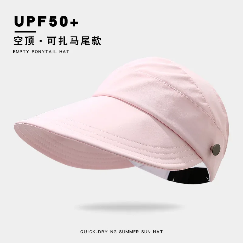 새로운 여성용 통기성 메쉬 모자 - 포니테일용 여름 야외 야구 모자 및 자외선 차단
