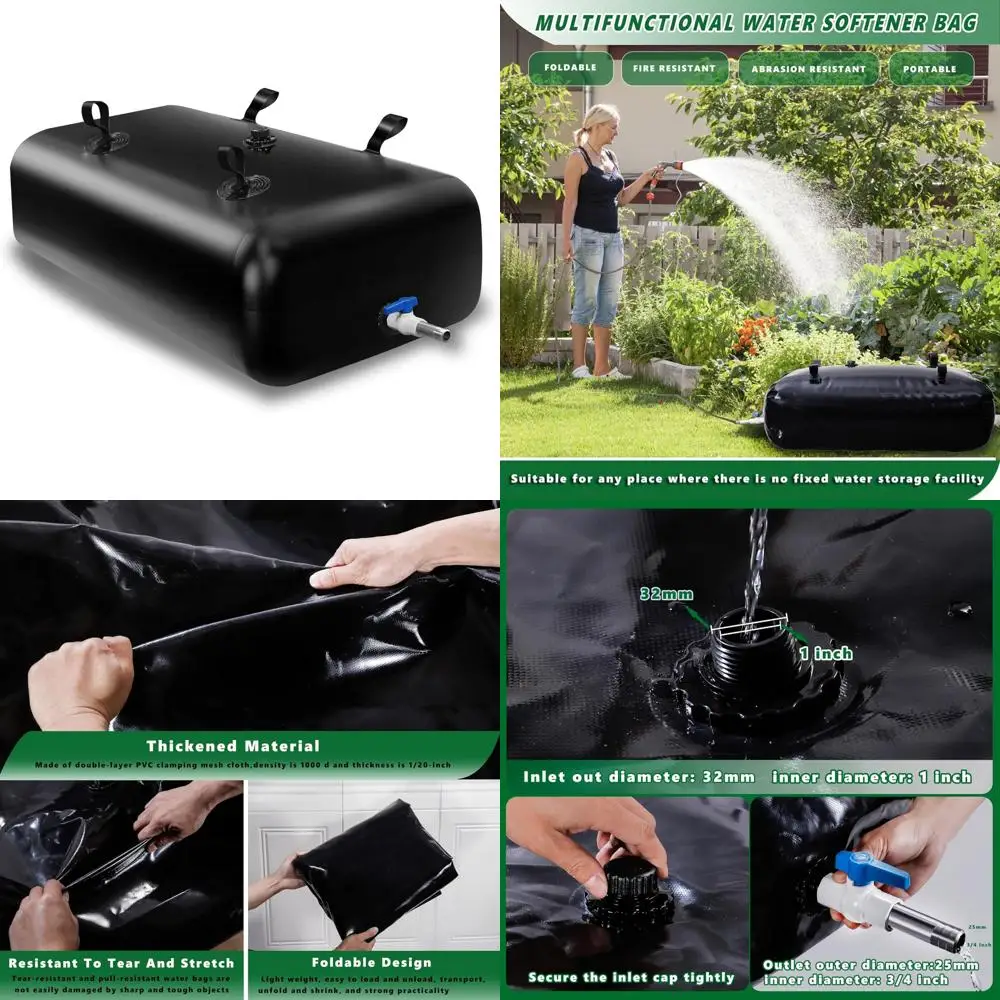 Collapsible Portable Water Tank, 2000L/528gal Large Capacity Storage Bag for Emergency Drought Relief