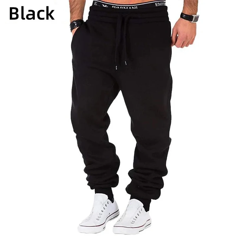 2024 NEW Men\'s Spring Summer Jogging Sports Pants Men\'s Fitness Casual Running Training Trousers Elastic Solid Color Men Pants