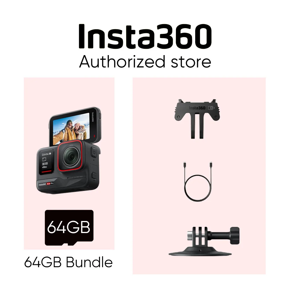 [GIFT] Insta360 Ace Pro - Waterproof Action Camera Co-engineered with Leica, Flagship 1/1.3" Sensor and AI 4K120fps, 2.4"Flip