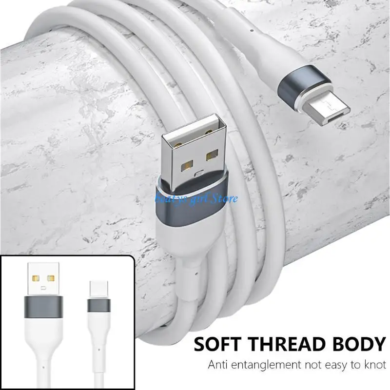 

C7AB 1.2m Long USB Male to USB 5pin/Type C Male Charging Cable Cord Data Sync Line