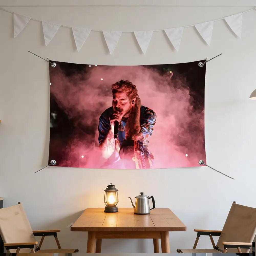 Music Viral Hit Post Malone Flags Specialized for indoor and outdoor home decorations, outdoor camping, and bar parties