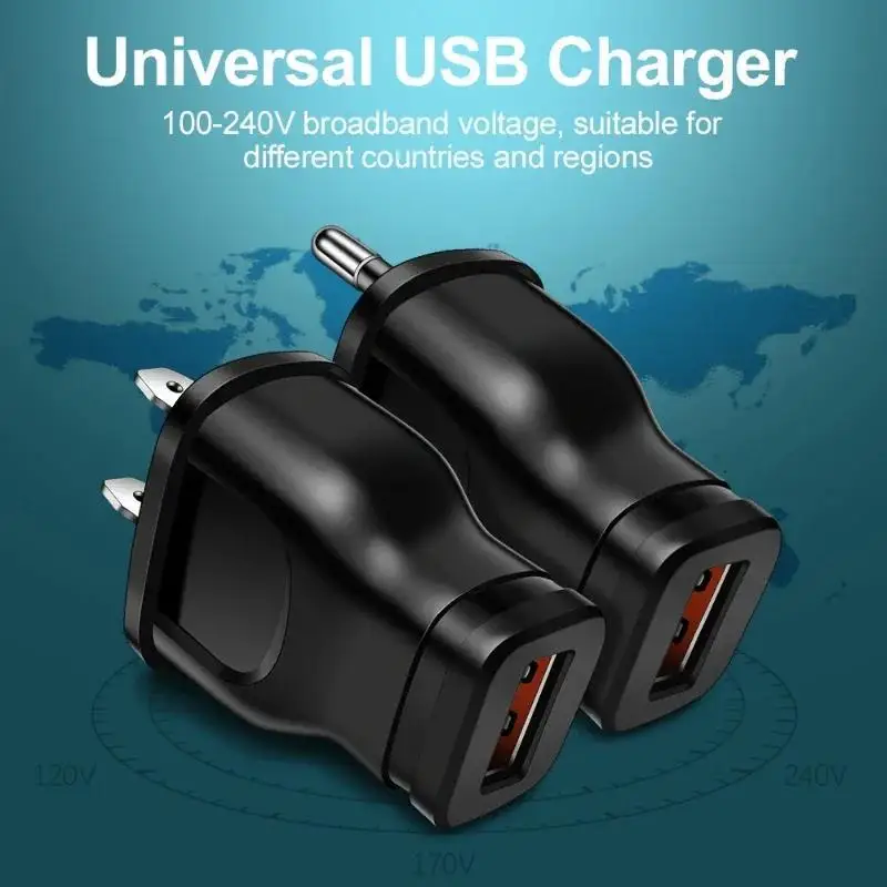 Mobile Phone Chargers AC 5V 1A USB Charger Mini Power Adapter Travel Wall Charger US EU Cell Phone Plug view 3