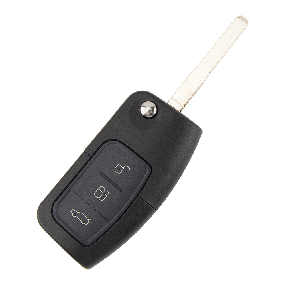 Sunshine Car key Remote Control Key Fit For Focus Mondeo Fiesta Galaxy Fusion 315/433 Mhz 4D63 Chip Smart Flip Blank Key