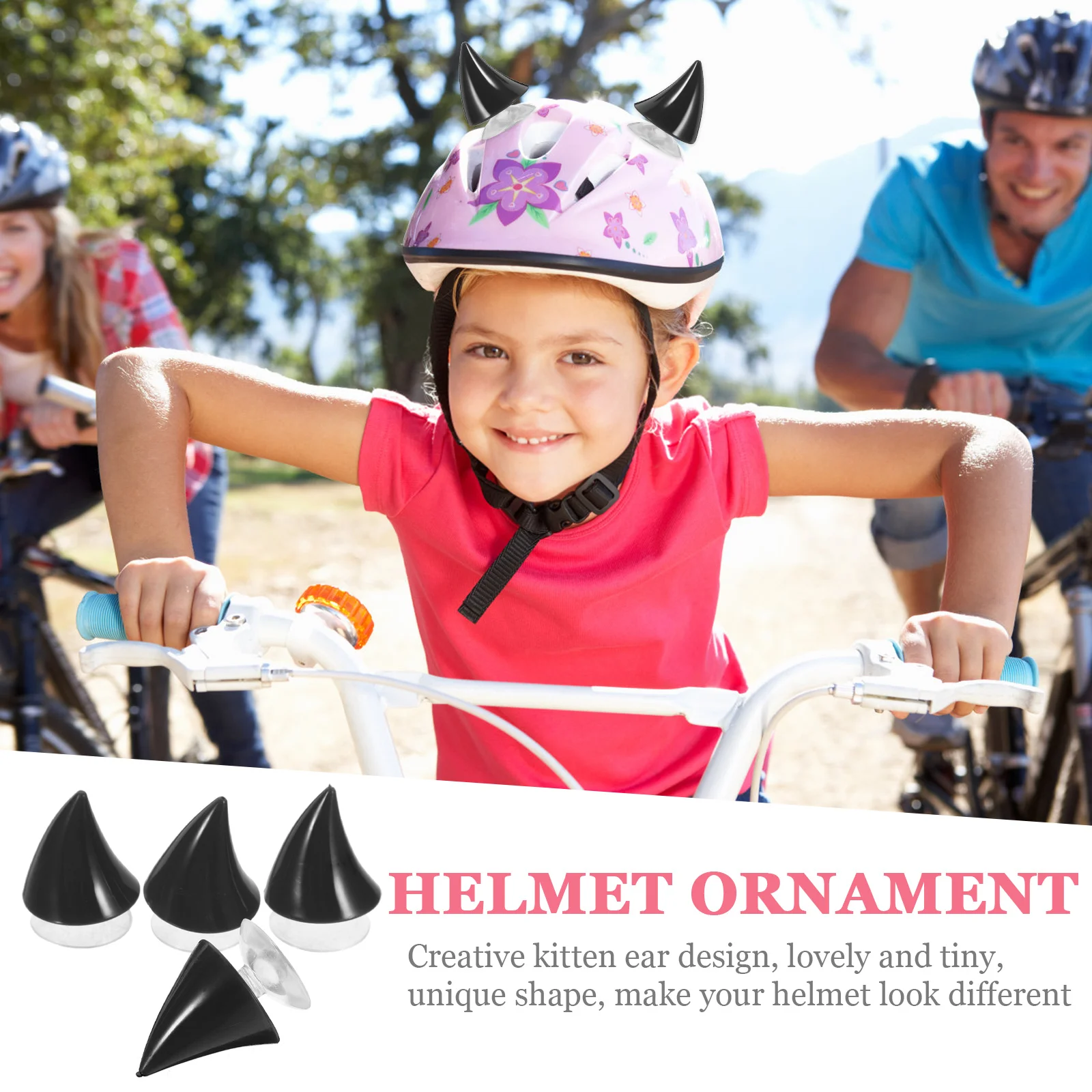 

1 Set Motorcycle Horns Reusable Accessories For Bike Ski Snowboard Helmets Demon Style Decor Horns For Men Women