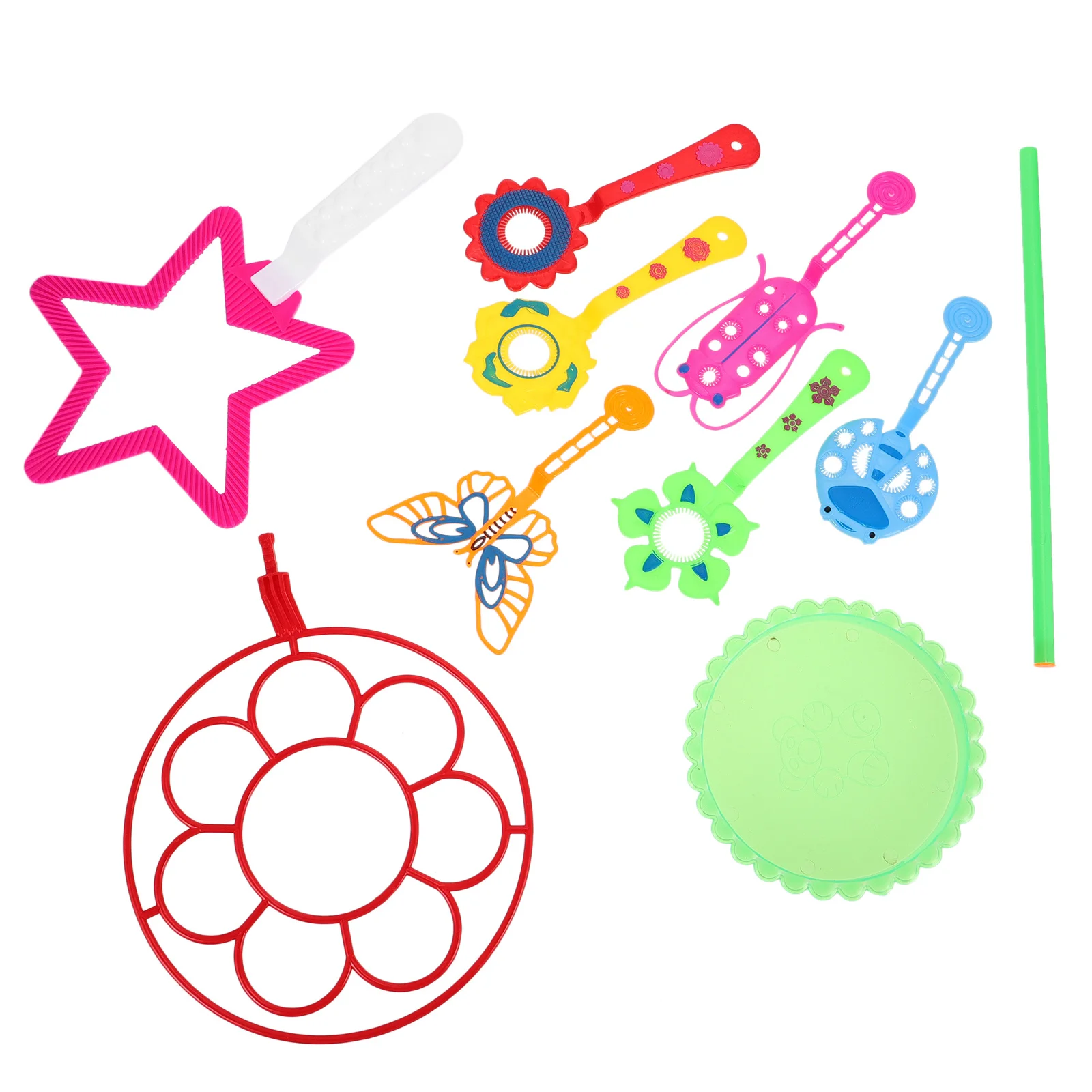 9개입 대형 비눗방울 막대 세트 내구성 있는 소재 파티 선물 비눗방울 막대 세트 비눗방울 제조기