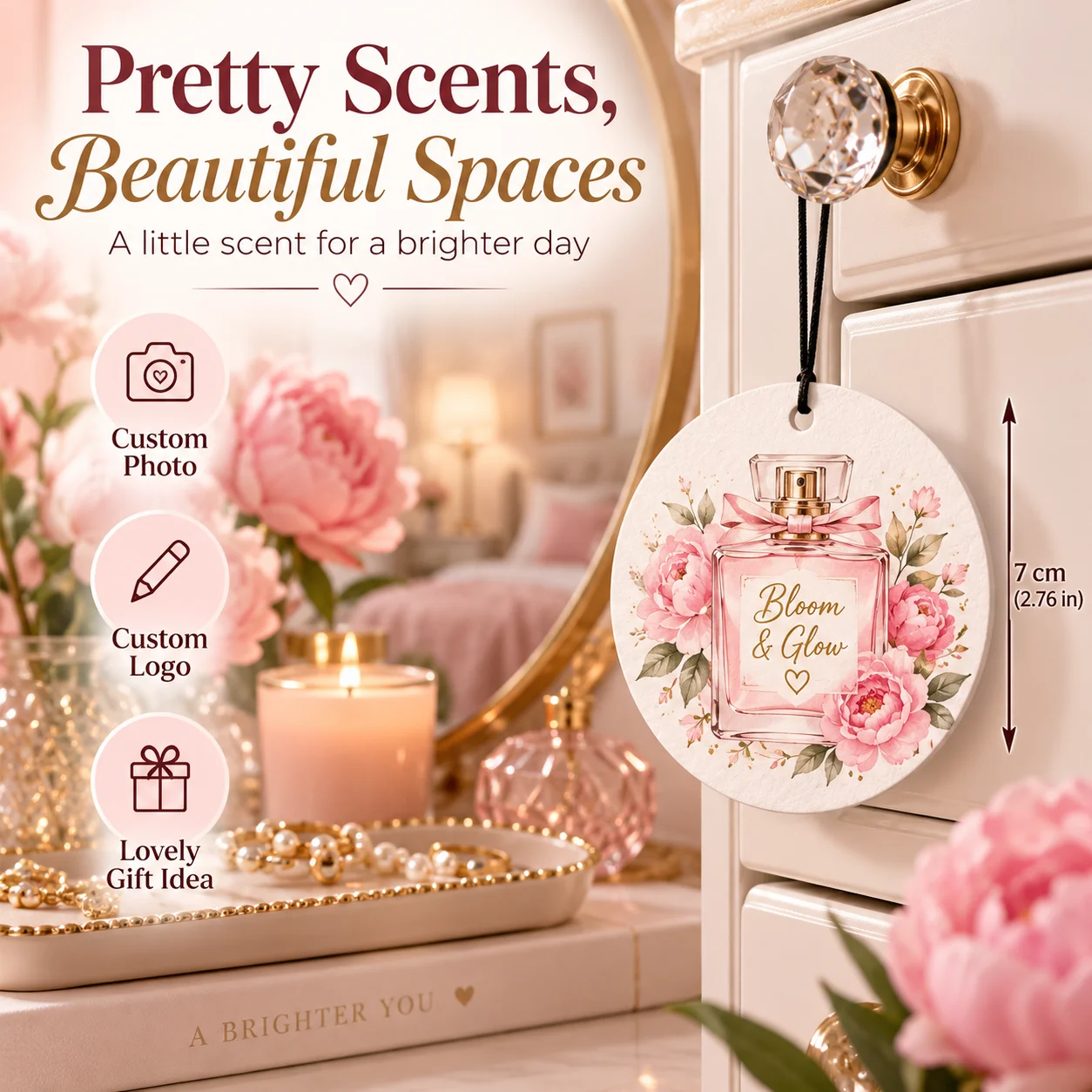 50 Stück/Personalisierter Auto – Perfume Fragrance Logo Bewertung und Preis