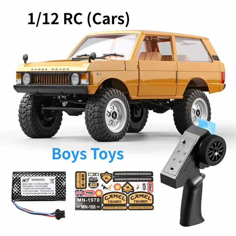 MN168 RC Car 1/12 Remote Control Climbing Car 4WD Remote Control Off-Road Car Electric Model Toy Rc Cars for Adults