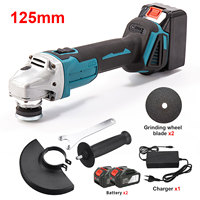 800W High Power Cordless Brushless Angle Grinder Lightweight Portable Grinding Polishing Cutting Power Tool 18V Makita Battery