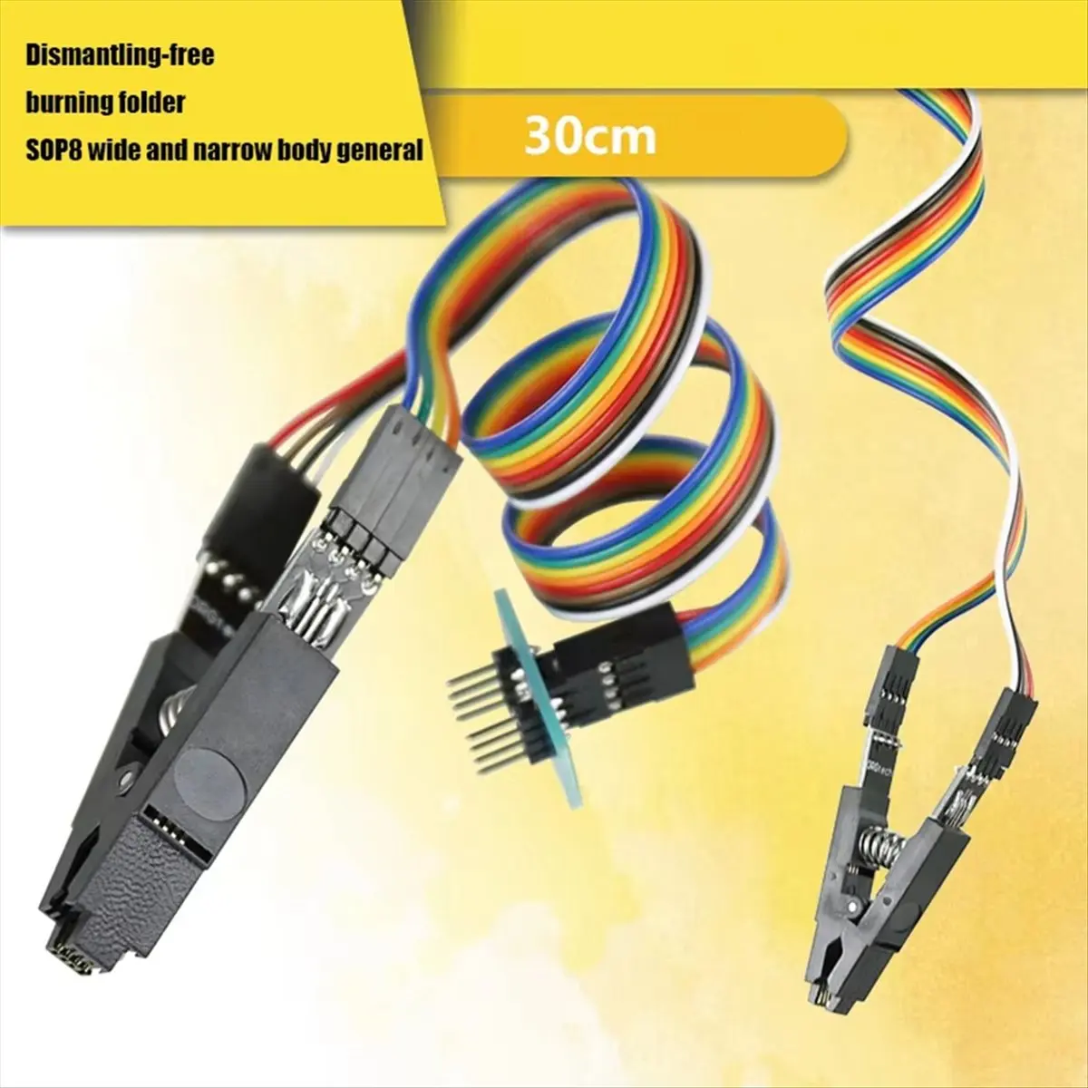 T1889C-New SOIC8 SOP8 Test Clip for EEPROM 93CXX/25CXX/24CXX in-Circuit Programming on USB Programmer TL866CS TL866A EZP2010 HOT