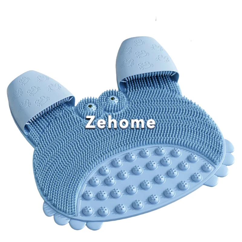 Bathroom non-slip mat, toilet special foot pad, no bending massage foot pad, household bath, back suction cup floor mat