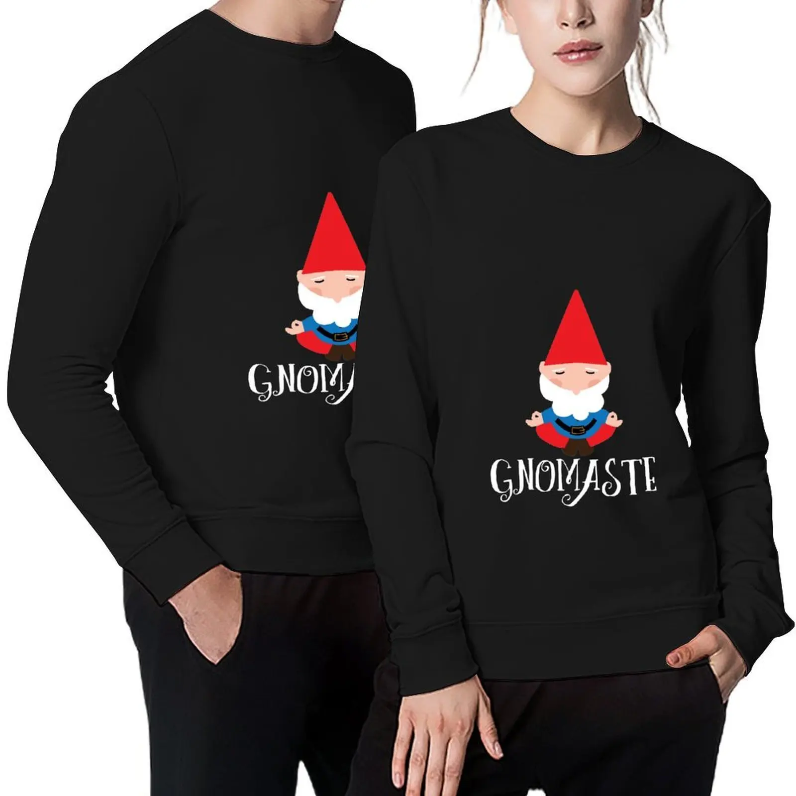 

Gnomaste - Yoga Gnome Pullover korean clothes anime clothing autumn japanese style sweatshirt male