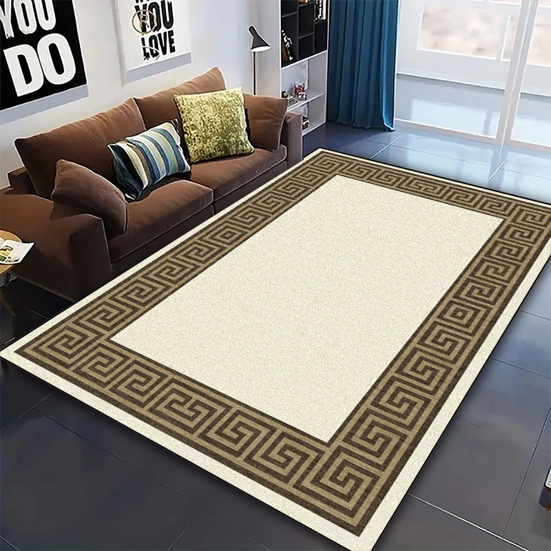 NONE Moderne, luxuriöse, große Teppiche für Wohnzimmer-Dekoration, abstrakter Teppich, rutschfeste Schlafzimmer-Garderobenteppiche, waschbare Küchenmatte 3