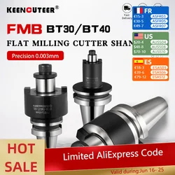 CNC Tool Holder BT30/40 Machining Centre Connecting Bar Surface Milling Cutter Disc Milling Toolholder High Precision FMB22/27