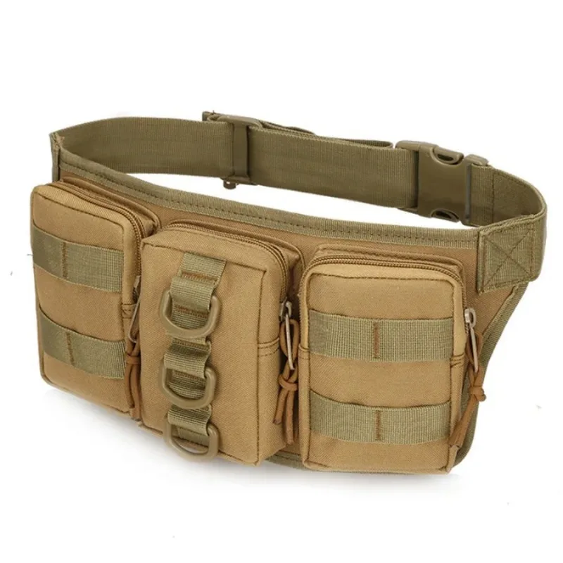 

1pcs Oxford Fabric Multi-Compartment Waist Pack, Tactical Style Fanny Bag with Molle Design