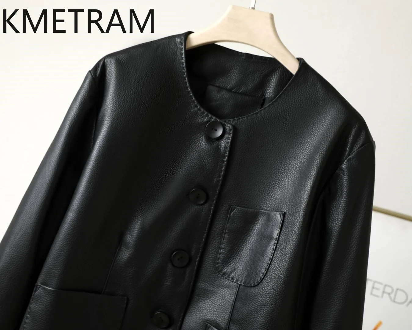 100 % natürliche Ziegenlederjacke für Damen, lässig, kurz, Echtlederjacken, neu in Oberbekleidung, Herbstkleidung, 2025, Damen Naturaбка