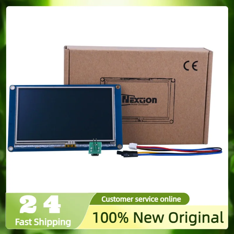 4.3 Polegada Nextion HMI USART UART Serial Touch TFT LCD Módulo Painel de exibição para Raspberry Pi 2 A + B + NX4827T043