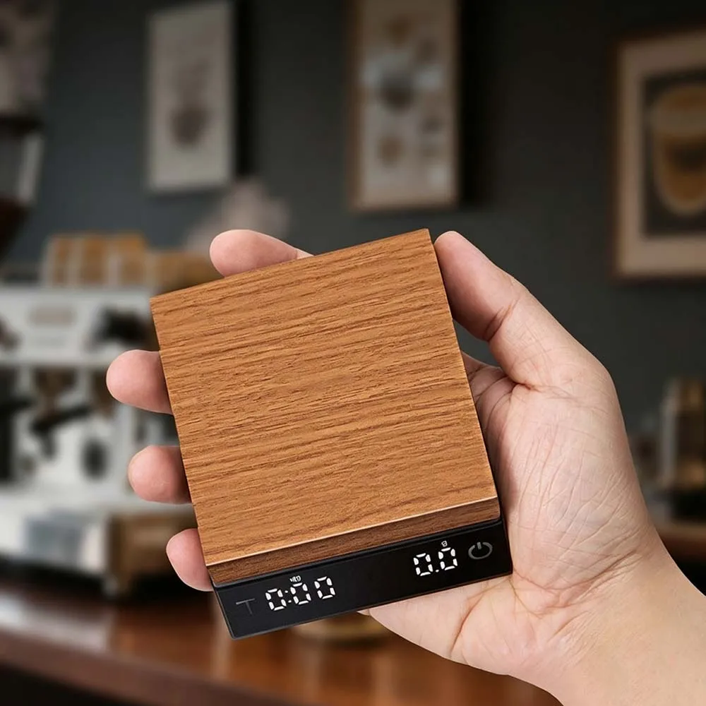 Digital Coffee Scale with Timer LED Screen Espresso USB 2kg Max Weighing 0.1g High Precision Measures in Oz/ml/g Kitchen Scale