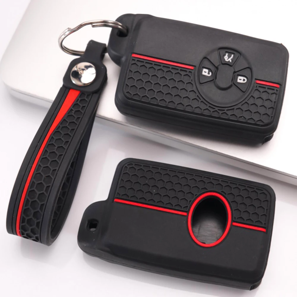 Key Fob Case With Lanyard For Toyota RAV4 Camry Prius Alphard Vellfire Estima Auris Premio Highlander Prado Crown Protective