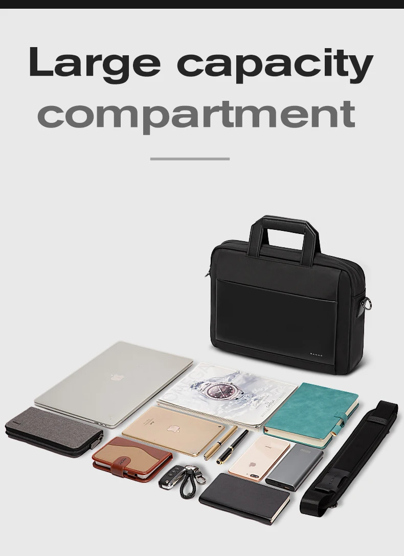 Bange Briefcase for Men Laptop Bag Retro Travel Messenger Man Bags 15.6 in High Capacity Computer Shoulder Bag Male Briefcase