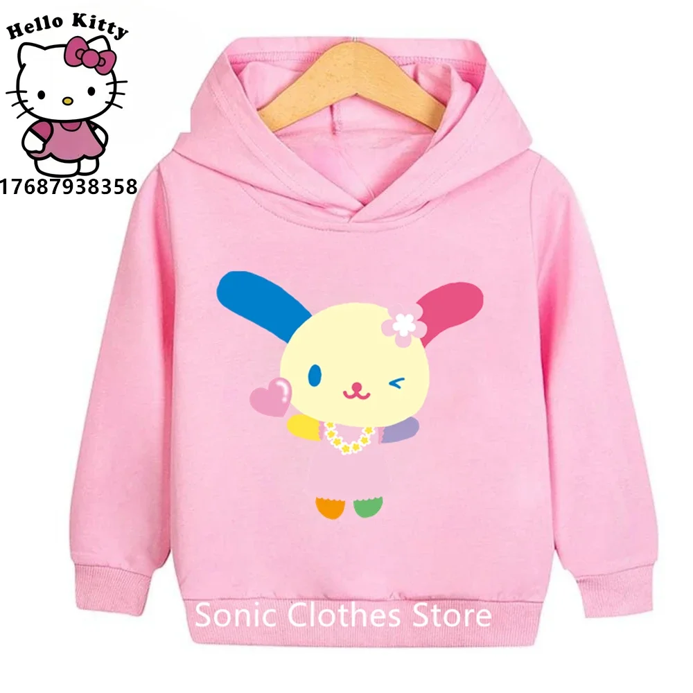 USAHANA Hoodie Kids Clothes Boys Girls Sweatshirt Fashion Pullover 3-12 Year Old Baby Sanrio Clothing