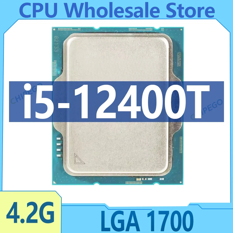 Procesador de CPU Core i5-12400T i5 12400T, caché de 18M, hasta 4,20 GHz, LGA1700